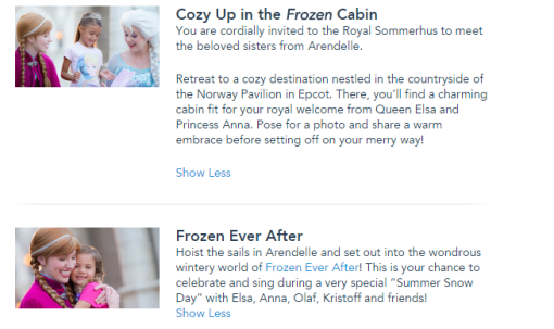 Anna and Elsa Details