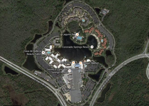 The Layout of Disney's Coronado Springs Resort