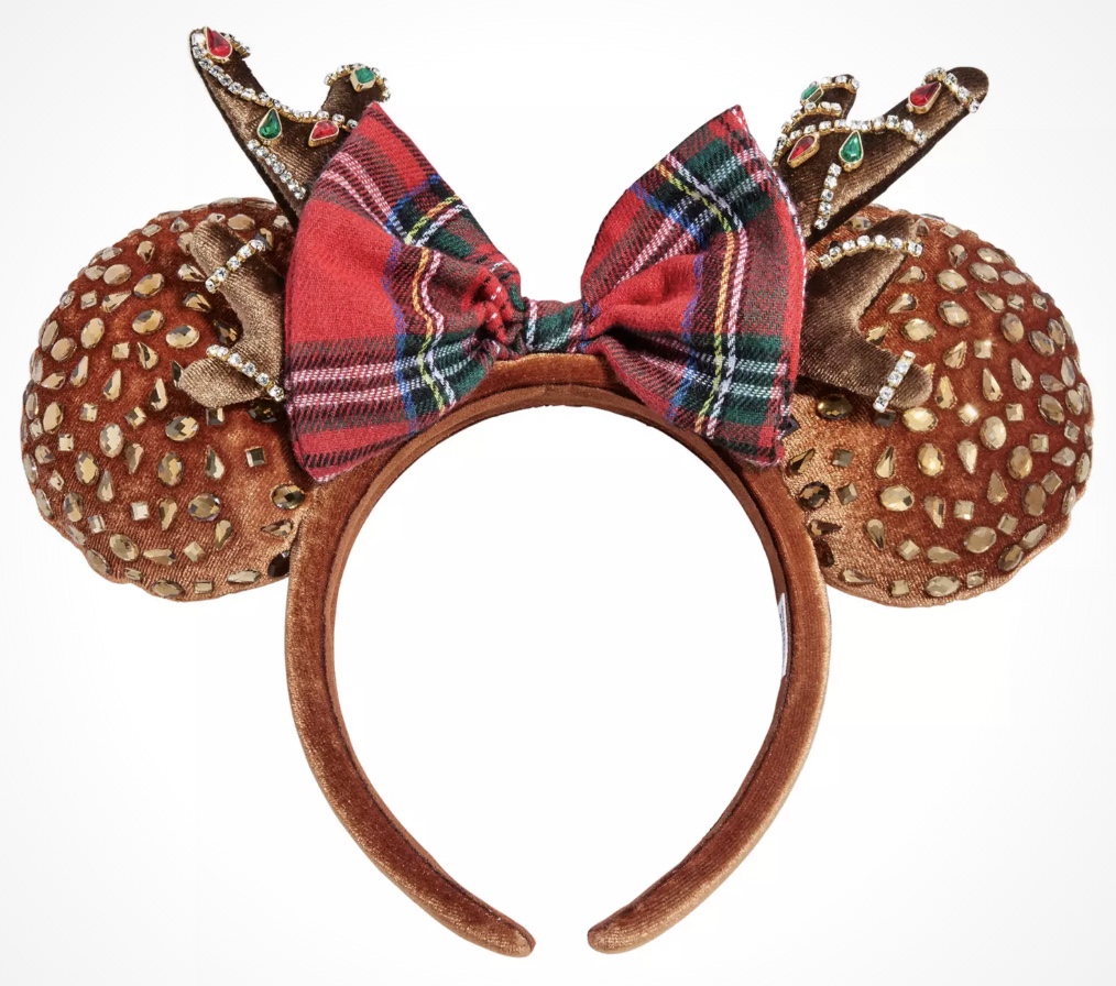 BaubleBar Brown Plaid Bow Reindeer Ear Headband Disney Plaid Headbands for Women | Mercari main image 3
